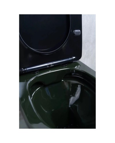 Унитаз-компакт безободковый с сиденьем микролифт GID Tr2179BL