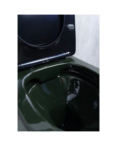 Унитаз-компакт безободковый с сиденьем микролифт GID Tr2179BL