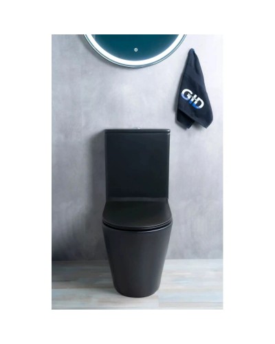 Унитаз-компакт безободковый с сиденьем микролифт GID Tr2179BM