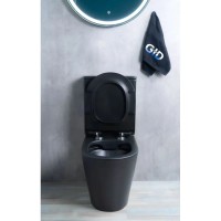 Унитаз-компакт безободковый с сиденьем микролифт GID Tr2179BM