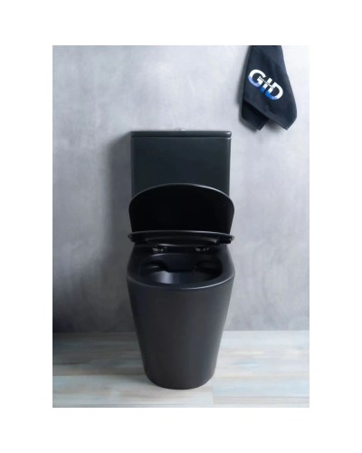 Унитаз-компакт безободковый с сиденьем микролифт GID Tr2179BM