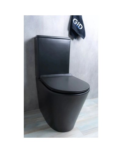 Унитаз-компакт безободковый с сиденьем микролифт GID Tr2179BM