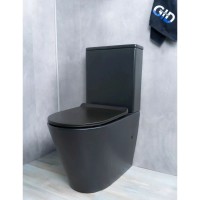 Унитаз-компакт безободковый с сиденьем микролифт GID Tr2179BM