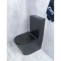 Унитаз-компакт безободковый с сиденьем микролифт GID Tr2179BM