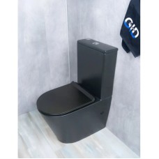 Унитаз-компакт безободковый с сиденьем микролифт GID Tr2179BM