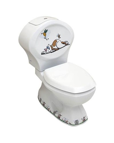 Унитаз компакт Serel Children 8702DOGR с бачком и сиденьем