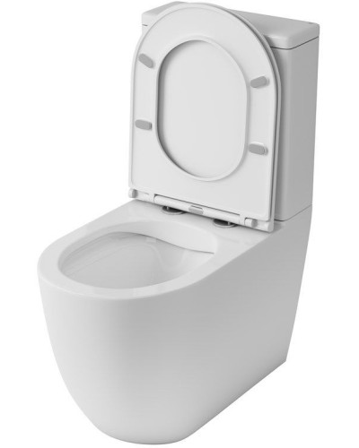 Унитаз компакт Owl 1975 Vind Cirkel-GL OWLT190301 без бачка с сиденьем Микролифт
