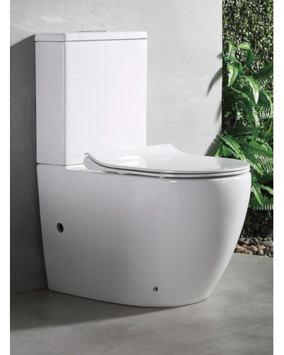 Унитаз компакт CeramaLux NS-2176 с бачком и сиденьем Микролифт