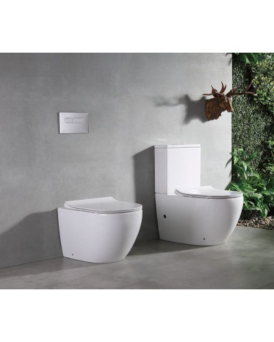 Унитаз компакт CeramaLux NS-2176 с бачком и сиденьем Микролифт