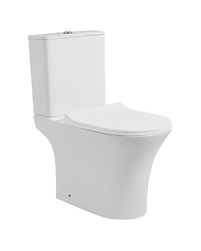 Унитаз компакт CeramaLux 1217-P с бачком и сиденьем Микролифт