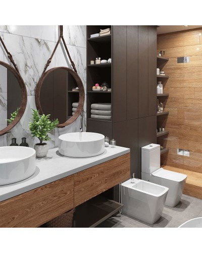 Унитаз компакт Timo Soli TK-301 с бачком и сиденьем Микролифт