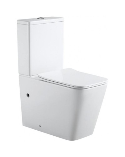 Унитаз компакт Aquanet Tavr 2.0 Rimless 243542 без бачка с сиденьем Микролифт