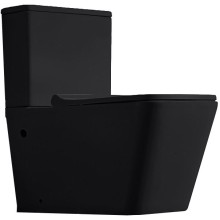 Унитаз компакт CeramaLux 2171MB Черный матовый с бачком и сиденьем Микролифт