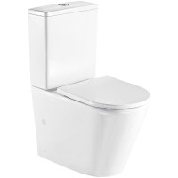 Унитаз компакт WeltWasser Salzbach 001 GL-WT 10000003763 Белый глянец с бачком и сиденьем Микролифт