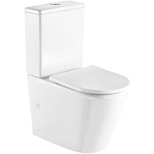 Унитаз компакт WeltWasser Salzbach 001 GL-WT 10000003763 Белый глянец с бачком и сиденьем Микролифт