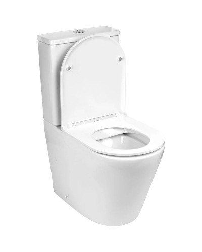 Унитаз компакт WeltWasser Salzbach 001 GL-WT 10000003763 Белый глянец с бачком и сиденьем Микролифт