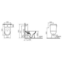 Унитаз компакт Vitra S10 9822B003-7204 с бачком и сиденьем Микролифт