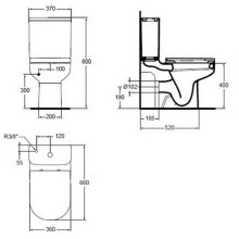 Унитаз-компакт напольный с сиденьем микролифт Ideal Standard Playa J492401