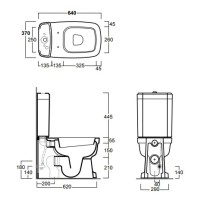 Чаша напольного унитаза Simas Evolution EVO07bi