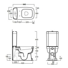 Чаша напольного унитаза Simas Evolution EVO07bi