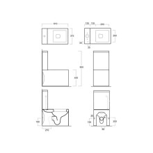 Чаша напольного унитаза Simas Frozen FZ07bi
