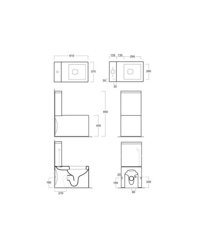 Чаша напольного унитаза Simas Frozen FZ07bi