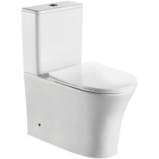 Унитаз компакт CeramaLux 1219A с бачком и сиденьем Микролифт