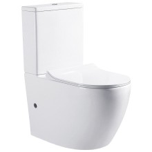 Унитаз компакт Bravat Gina CX01008UW-PA-ENG без бачка с сиденьем Микролифт