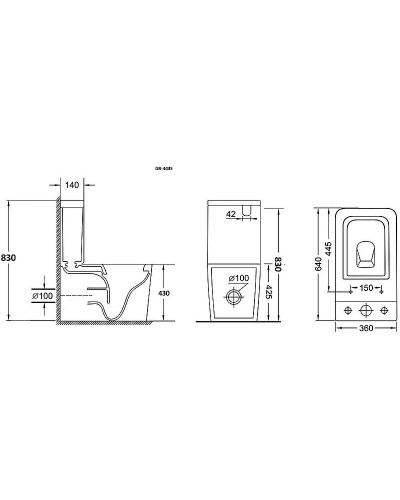 Унитаз компакт Grossman GR-4445S с бачком и сиденьем Микролифт