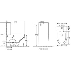 Унитаз компакт Grossman GR-4449S с бачком и сиденьем Микролифт
