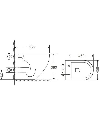 Унитаз Orange C07-200W приставной с сиденьем Микролифт