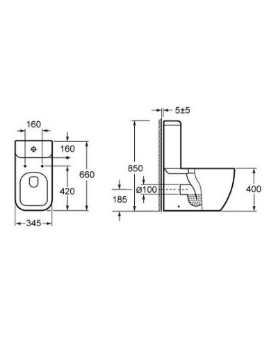 Унитаз BelBagno Alpina BB10100CP без бачка и сиденья