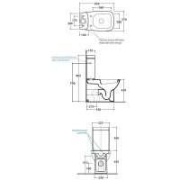 Чаша напольного унитаза Globo Daily DA003.bi