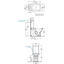 Чаша напольного унитаза Globo Daily DA003.bi