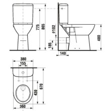Чаша напольного унитаза Jika Olymp 8236160000001