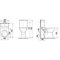 Чаша напольного унитаза Jika Olymp 8236180000001