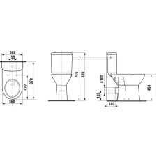 Чаша напольного унитаза Jika Olymp 8236180000001