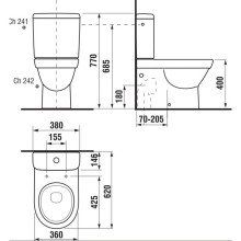 Чаша напольного унитаза Jika Tigo 8242160002311