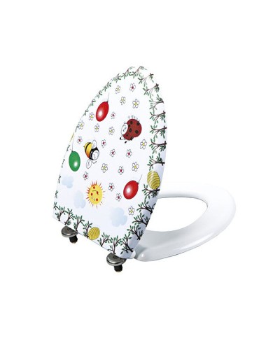 Унитаз компакт Creavit Cocuk CK310-11CB00E-FF00+KC0802.01.1000E Белый с декором с сиденьем без бачка