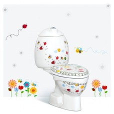 Унитаз компакт Creavit Cocuk CK310-11CB00E-FF00+KC0802.01.1000E Белый с декором с сиденьем без бачка