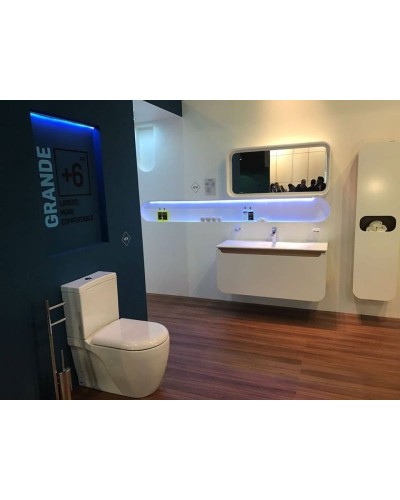 Унитаз биде Creavit Grande GR360-00CB00E-0000 Белый без бачка и сиденья