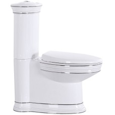 Унитаз компакт CeramaLux Lux Classic 1409 с бачком и сиденьем Микролифт