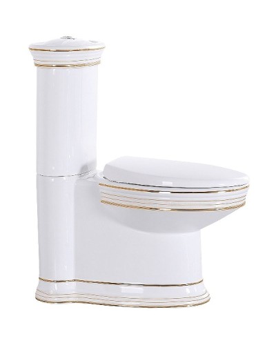 Унитаз компакт CeramaLux Lux Classic 4283 с бачком и сиденьем Микролифт