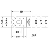 Чаша напольного унитаза Duravit Starck 3 0128090000