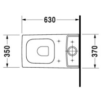 Чаша напольного унитаза Duravit Vero 2116090000