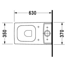 Чаша напольного унитаза Duravit Vero 2116090000