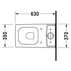 Чаша напольного унитаза Duravit Vero 2116090000