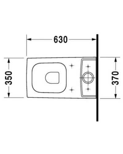 Чаша напольного унитаза Duravit Vero 2116090000