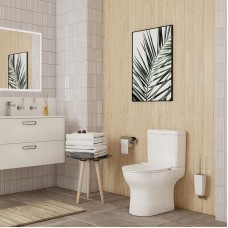 Унитаз компакт Iddis Drum Rimless DRU2DSEi24 с бачком и сиденьем Микролифт