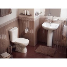 Унитаз компакт Rosa Комфорт 4620008192789 Белый с бачком и сиденьем